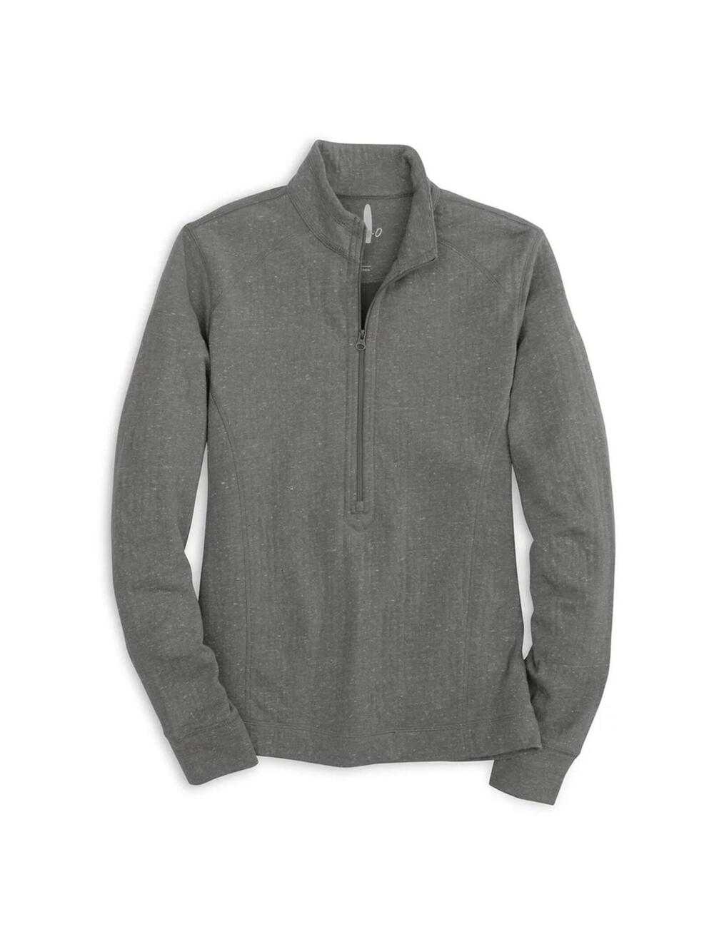 Johnnie-O Women's Charcoal Heather Gray Kennedy 1/2 Zip Pullover Large NWT